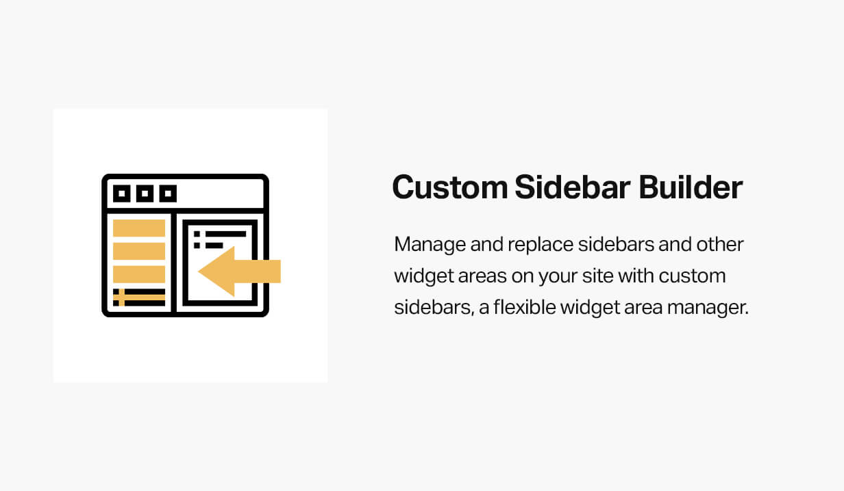 Custom sidebar builder