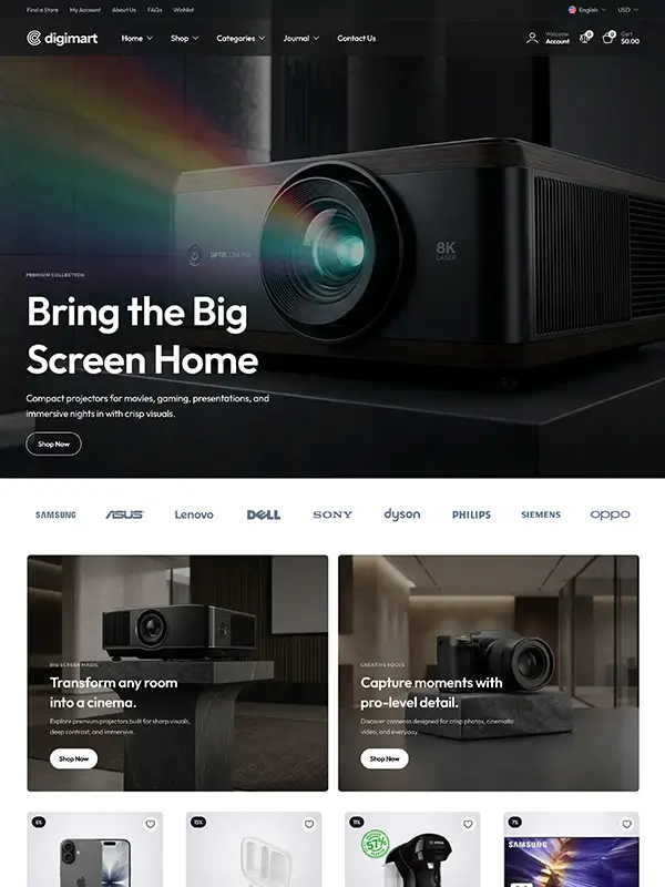 Electronics Store WooCommerce Theme Homepage 05