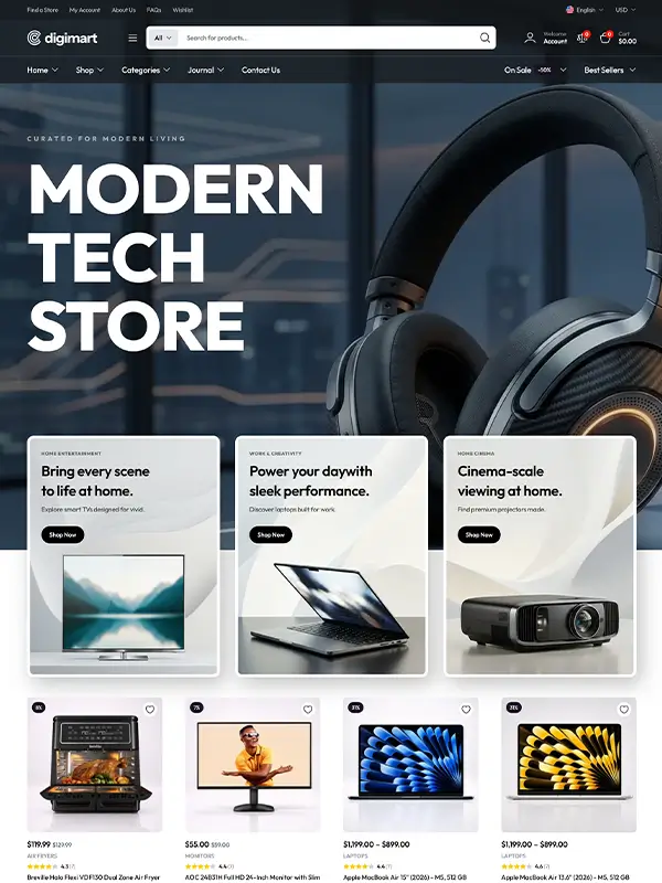 Electronics Store WooCommerce Theme Homepage 06