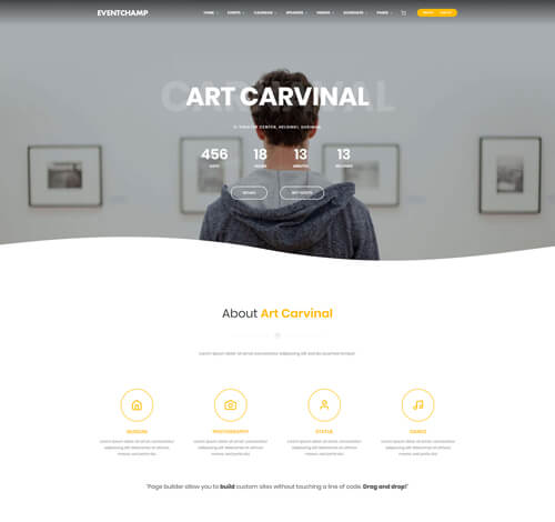 Eventchamp WordPress Theme – Art Event