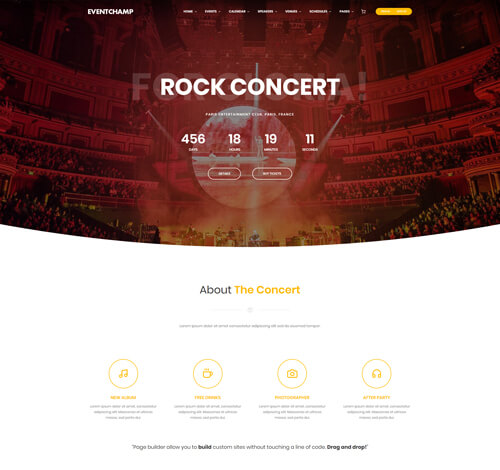 Eventchamp WordPress Theme – Concert Event