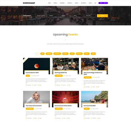 Eventchamp WordPress Theme – Multiple v2