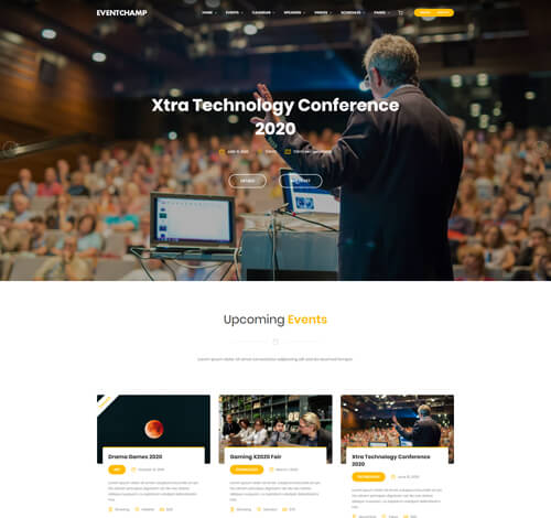 Eventchamp WordPress Theme – Multiple v5