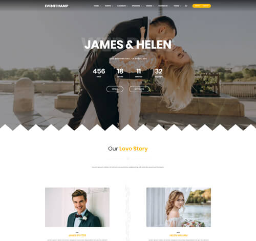 Eventchamp WordPress Theme – Wedding Event