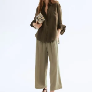 Relaxed Linen Button-Up Shirt