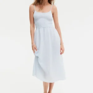 Botanical Tile Shirt Midi Dress