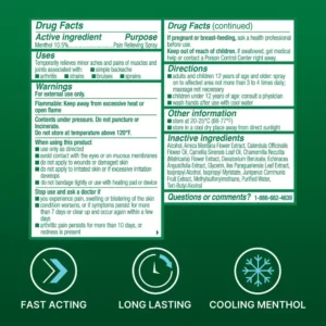 Biofreeze Pain Relieving 360 Spray Instant Cooling Relief
