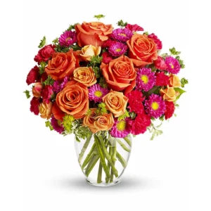 Sweet Celebration Flower Basket Bouquet
