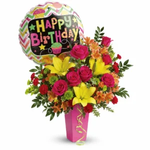 Birthday Bash Floral Celebration Bouquet