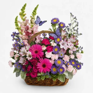 Country Garden Basket Flower Collection