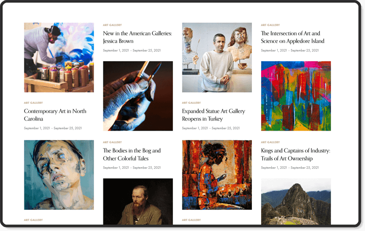 WordPress exhibition theme