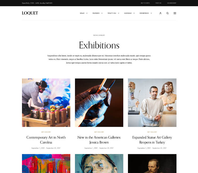 Exhibition Listing 1