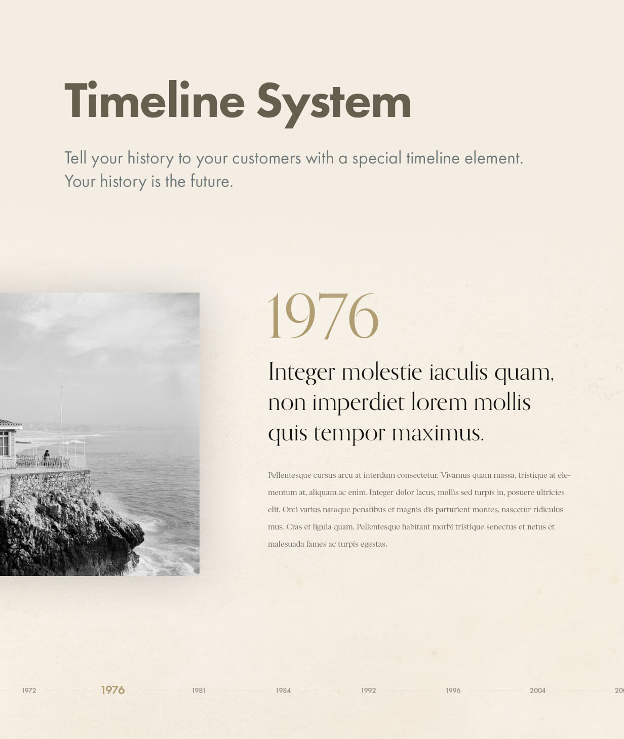 Timeline system