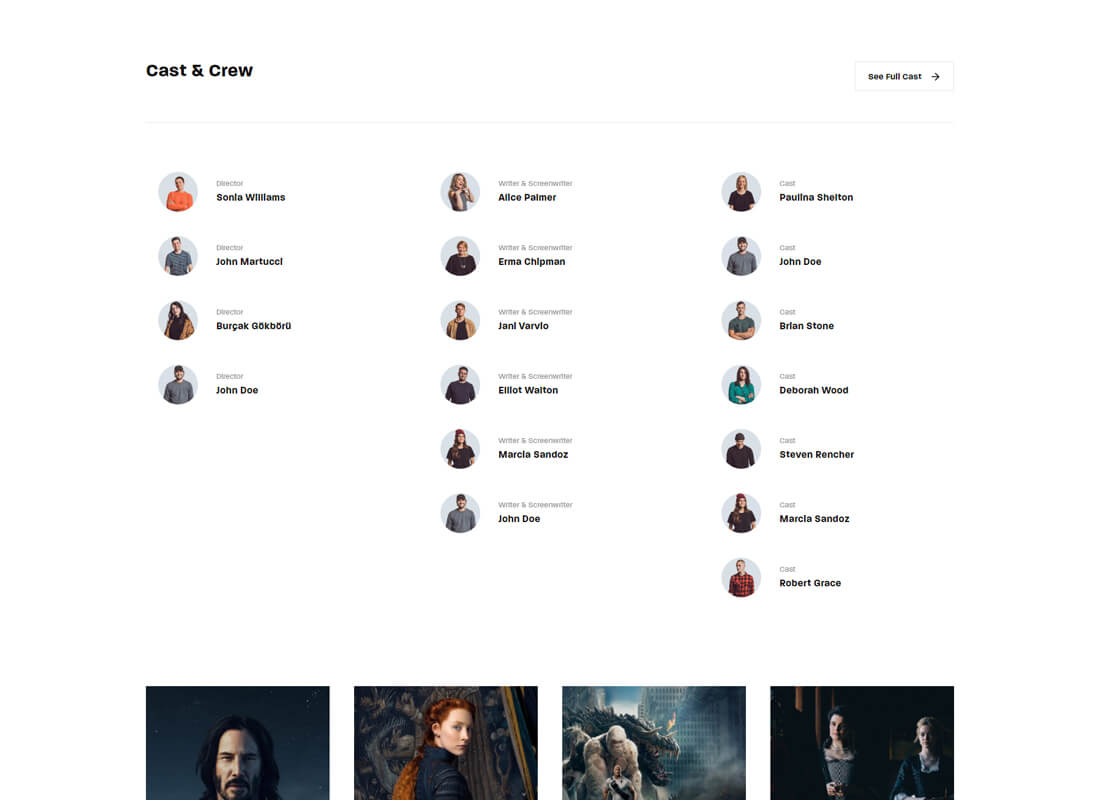 Movie & TV Show Listing