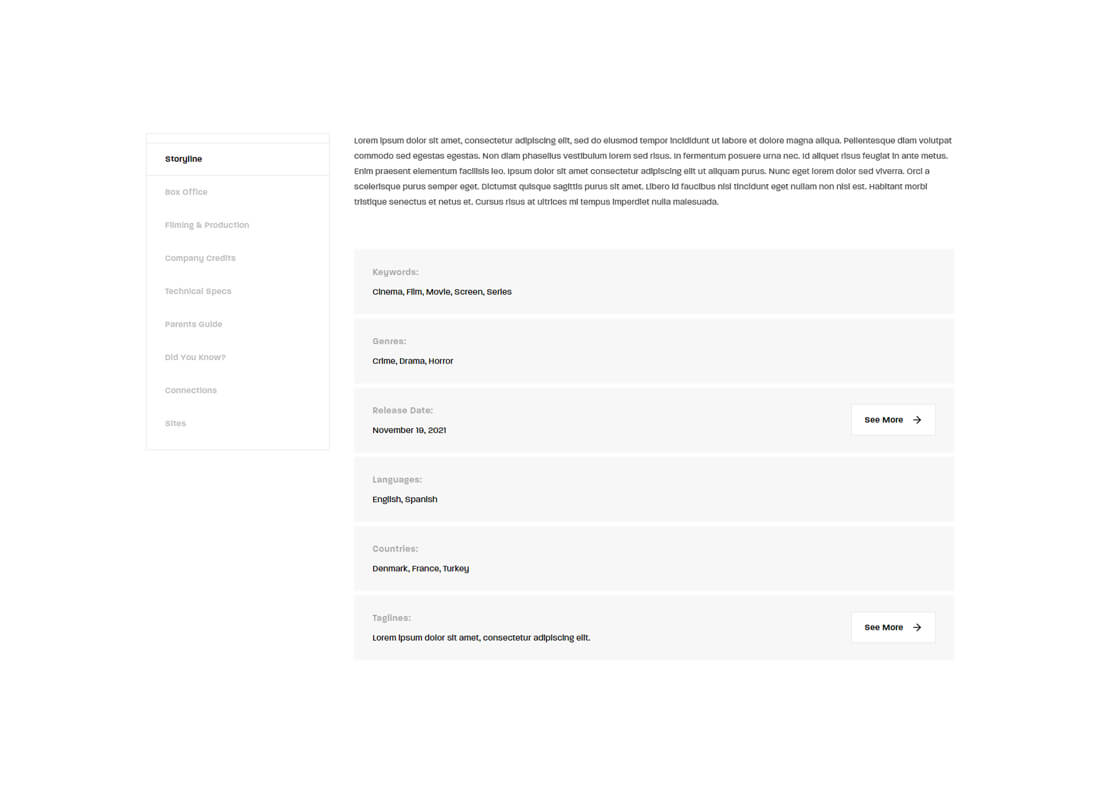 Movie & TV Show Listing