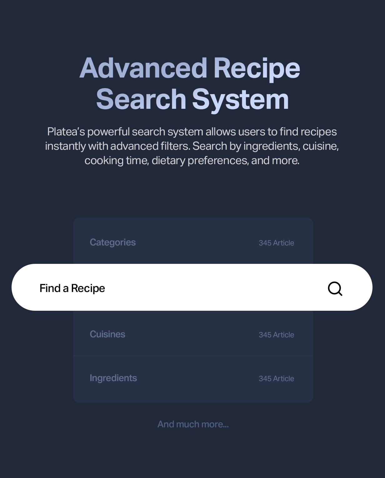 Recipe Search System