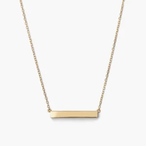 Engravable Bar Necklace