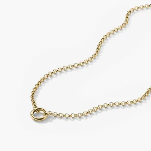 Rolo Chain Charm Necklace