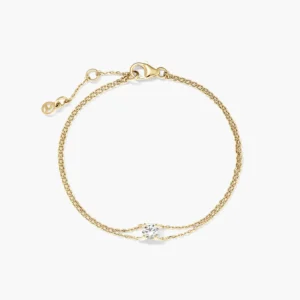 Round Lab Grown Sapphire Bracelet