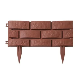 Garden Edging Interlocking Brick-Effect Garden Edging Border
