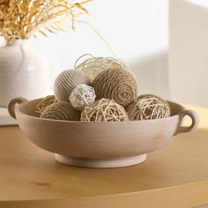 Better Homes & Gardens 9.75" Ceramic Low Stone Distressed Bowl